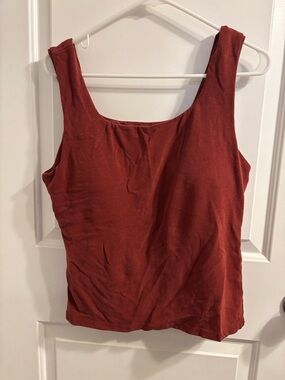 OGL Rust Scoop Neck Tank Top